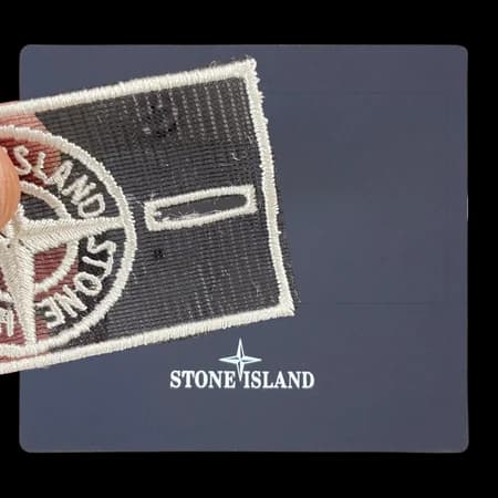 Angled view showing metallic mesh texture